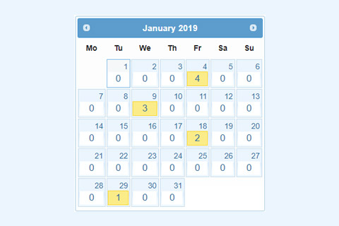 Joomla расширение Articles Calendar