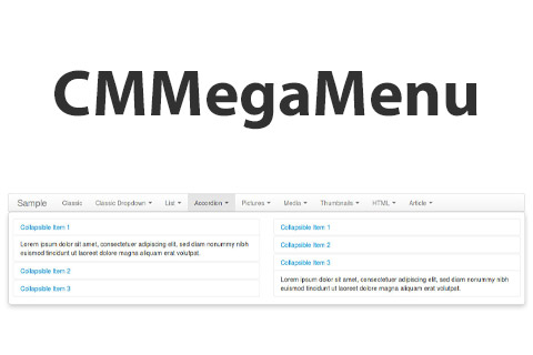 Joomla расширение CMMegaMenu