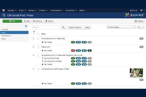 Joomla расширение CMSocialPost