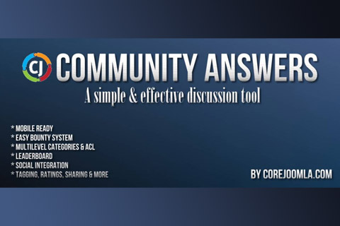 Joomla расширение Community Answers