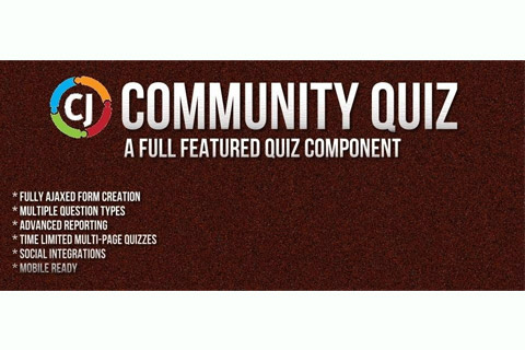 Joomla расширение Community Quiz