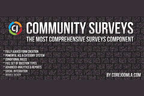 Joomla расширение Community Surveys
