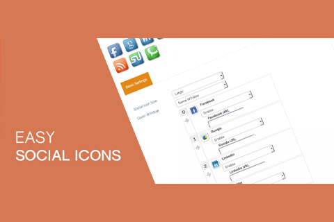 Joomla расширение Easy Social Icons
