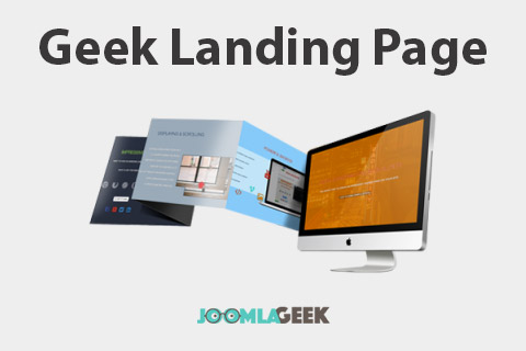 Joomla расширение Geek Landing Page