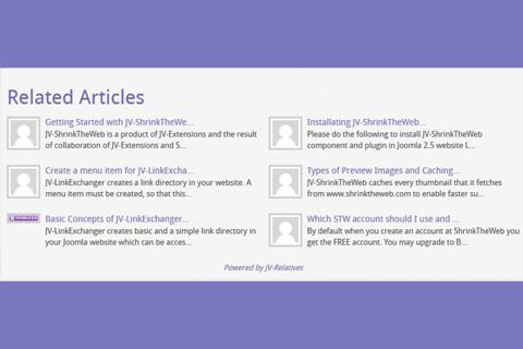 Joomla расширение JV-Relatives