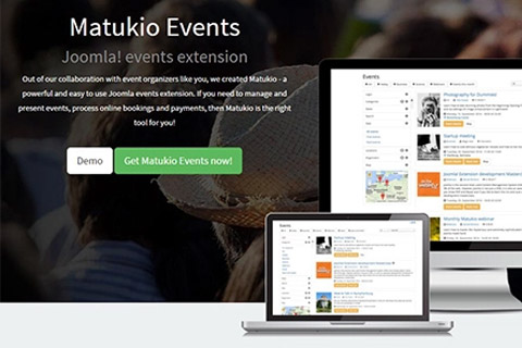 Joomla расширение Matukio Events