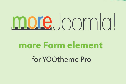 Joomla расширение more Form для YOOtheme Pro