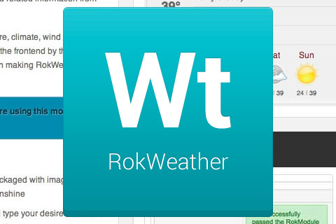 Joomla расширение RokWeather