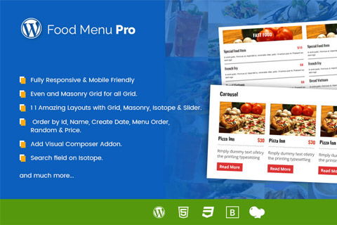 RT Food Menu Pro