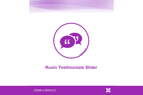 Joomla расширение Ruxin Testimonials Slider
