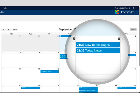 Joomla расширение Shack Editorial Calendar Pro