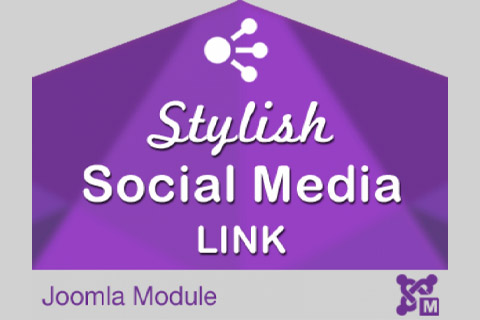 Joomla расширение Stylish Social Media Link