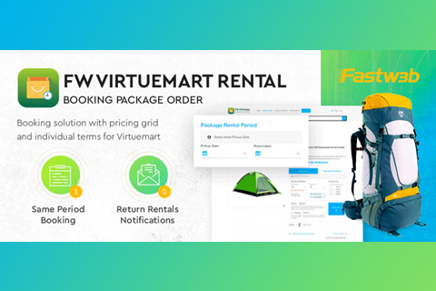 Joomla расширение FW VirtueMart Rental