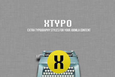 Joomla расширение XTypo