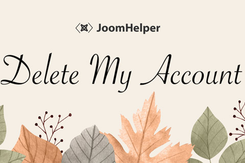 Расширение JMP Delete My Account Joomla расширение JMP Delete My Account