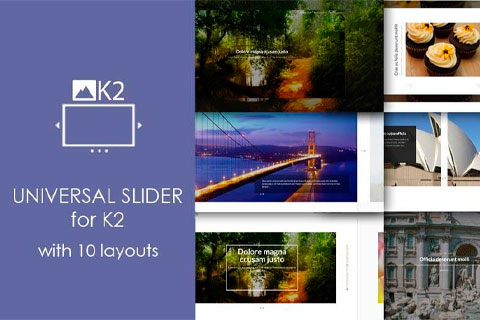 Joomla расширение OL K2 Universal Slider