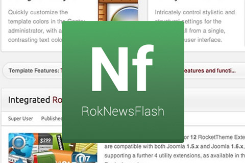 Joomla расширение RokNewsFlash