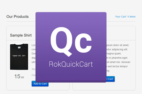Joomla расширение RokQuickCart