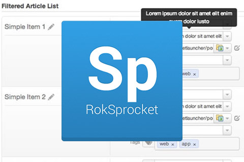 Joomla расширение RokSprocket