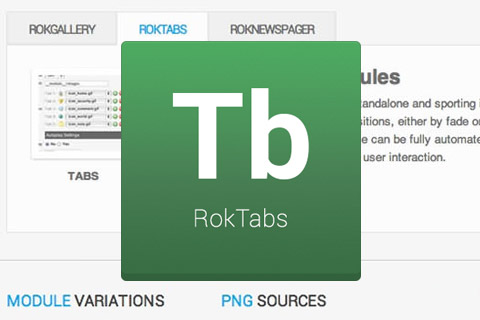 Joomla расширение RokTabs