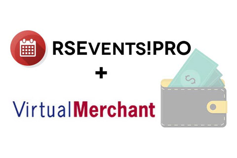 Joomla расширение Virtual Merchant for RSEvents! Pro