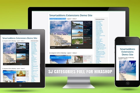 Joomla расширение SJ Categories Full for HikaShop