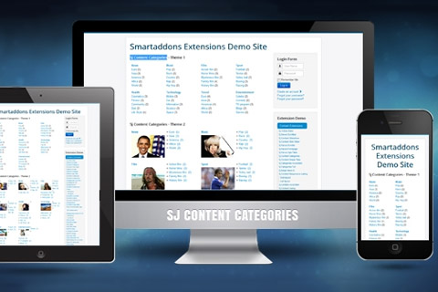 Joomla расширение SJ Content Categories