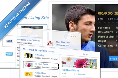 Joomla расширение SJ Content Listing