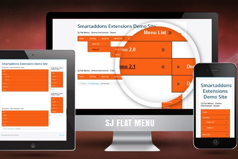 Joomla расширение SJ Flat Menu