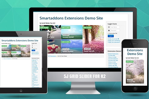 Joomla расширение SJ Grid Slider For K2