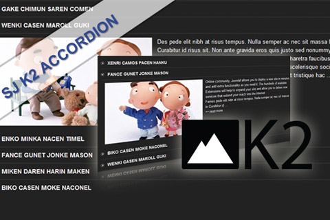 Joomla расширение SJ K2 Accordion