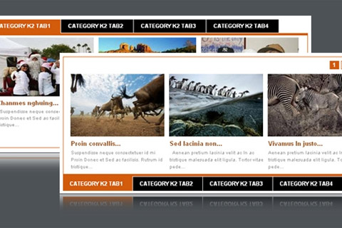 Joomla расширение SJ K2 Ajax Tabs