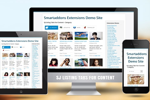 Joomla расширение SJ Listing Tabs for Content