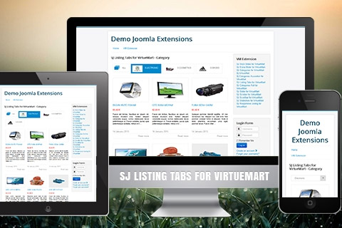 Joomla расширение SJ Listing Tabs for VirtueMart