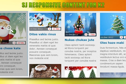 Joomla расширение SJ Responsive Content for K2