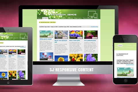 Joomla расширение SJ Responsive Content