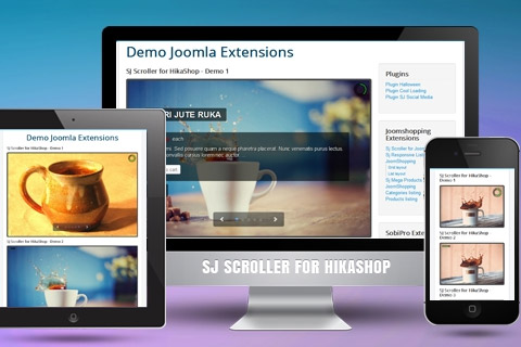 Joomla расширение SJ Scroller for HikaShop