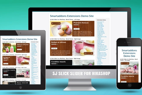 Joomla расширение SJ Slick Slider for HikaShop