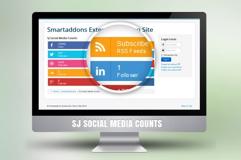 Joomla расширение SJ Social Media Counter