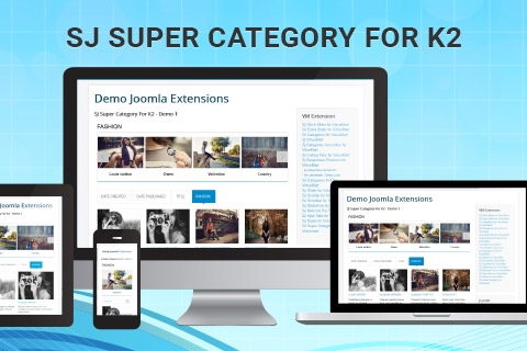 Joomla расширение SJ Super Category for K2