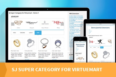 Joomla расширение SJ Super Category for VirtueMart