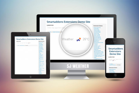 Joomla расширение SJ Weather