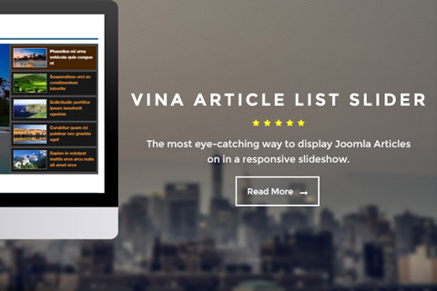 Joomla расширение Vina Article List Slider