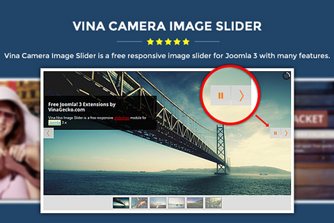 Joomla расширение Vina Camera Image Slider