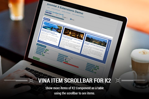 Joomla расширение Vina Item Scrollbar for K2