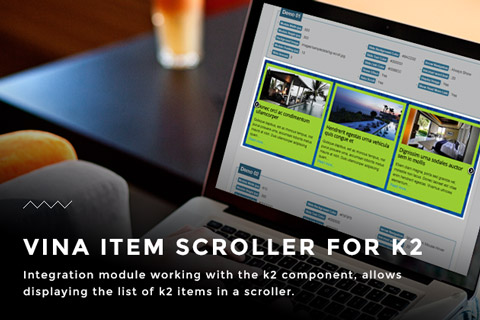 Joomla расширение Vina Item Scroller for K2