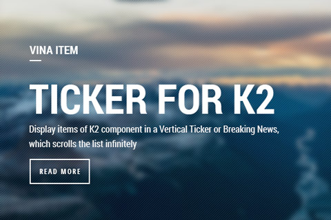 Joomla расширение Vina Item Ticker for K2