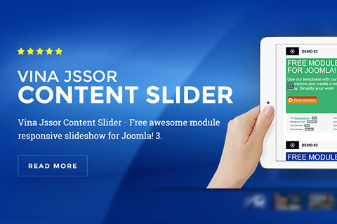 Joomla расширение Vina Jssor Content Slider