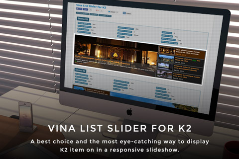 Joomla расширение Vina List Slider for K2