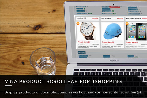 Joomla расширение Vina Product Scrollbar for JShopping